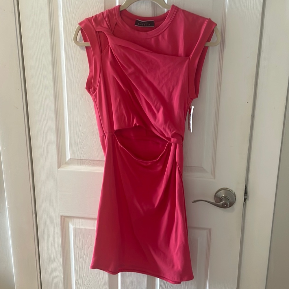 Carter twisted cut out mini dress